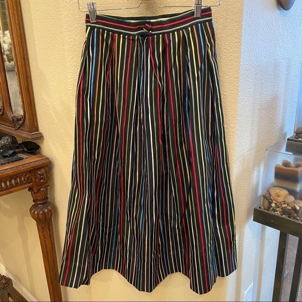 Vintage Women Multi-Color Striped Skirt Size XS/Small